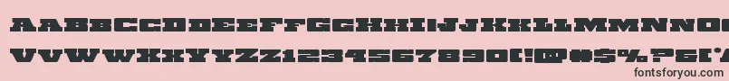 Chicagoexpressexpand Font – Black Fonts on Pink Background