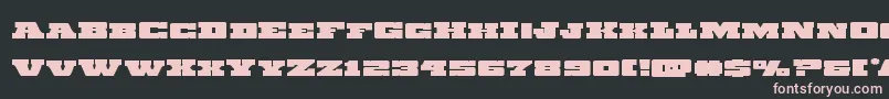 Chicagoexpressexpand Font – Pink Fonts on Black Background