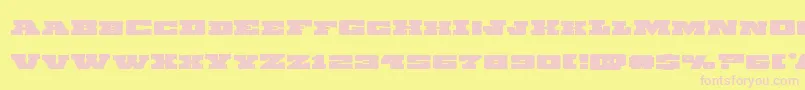 Chicagoexpressexpand Font – Pink Fonts on Yellow Background