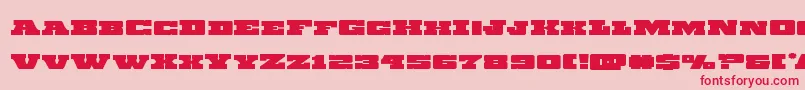 Chicagoexpressexpand Font – Red Fonts on Pink Background