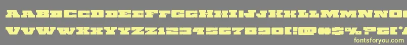 Chicagoexpressexpand Font – Yellow Fonts on Gray Background