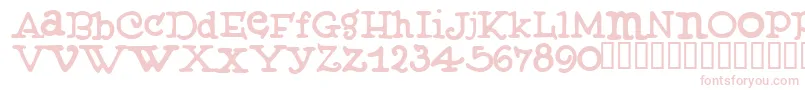 Muffy ffy Font – Pink Fonts on White Background
