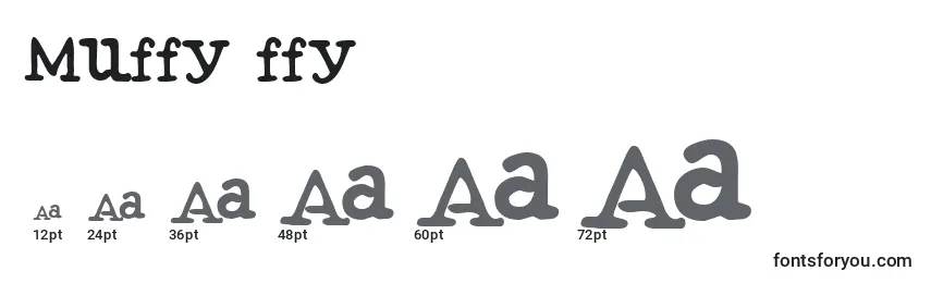 Размеры шрифта Muffy ffy