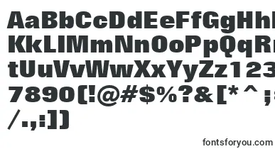 FolioExtraBoldBt font – block Fonts