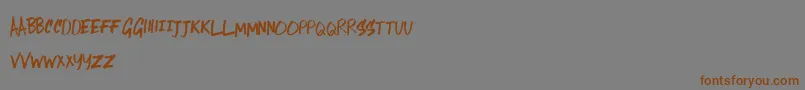 LostInTheSound Font – Brown Fonts on Gray Background