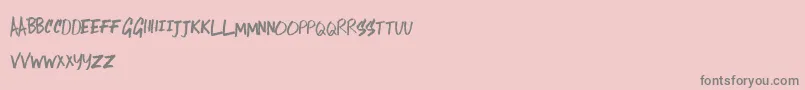 LostInTheSound Font – Gray Fonts on Pink Background