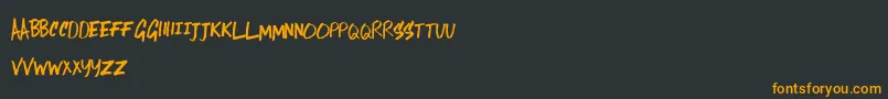 LostInTheSound Font – Orange Fonts on Black Background