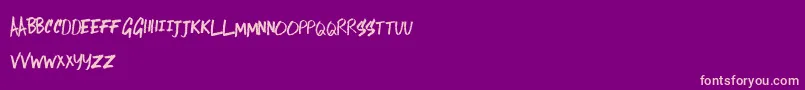 LostInTheSound Font – Pink Fonts on Purple Background