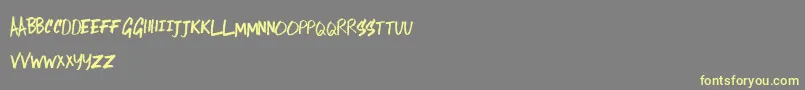 LostInTheSound Font – Yellow Fonts on Gray Background