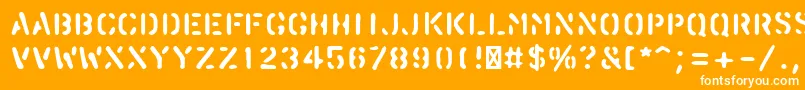 More about PfstampsproBlur Font PfstampsproBlur Font – White Fonts on Orange Background