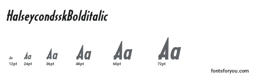 HalseycondsskBolditalic Font Sizes