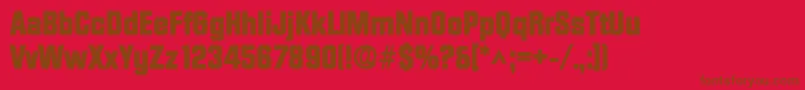 fuente DiamondHeavySfBold – Fuentes Marrones Sobre Fondo Rojo