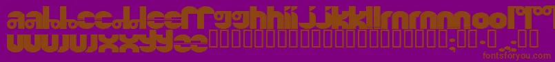 Quinkie Font – Brown Fonts on Purple Background