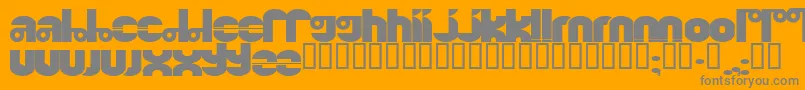 Шрифт Quinkie – серые шрифты на оранжевом фоне