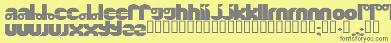 Шрифт Quinkie – серые шрифты на жёлтом фоне