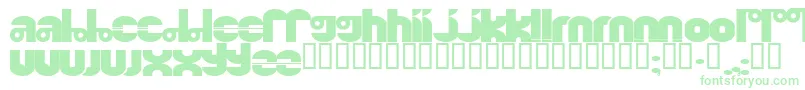 Quinkie-Schriftart – Grüne Schriften auf weißem Hintergrund