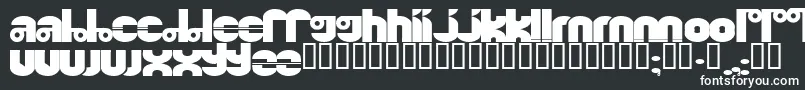 Шрифт Quinkie – белые шрифты на чёрном фоне