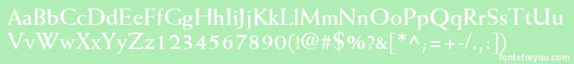 MissiveSsiBold Font – White Fonts on Green Background