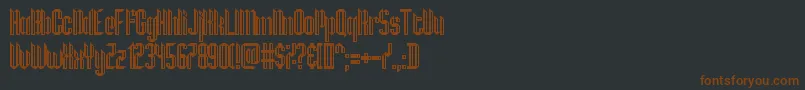 HamburgMesse Font – Brown Fonts on Black Background