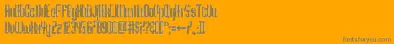 HamburgMesse Font – Gray Fonts on Orange Background