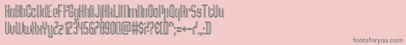 HamburgMesse Font – Gray Fonts on Pink Background
