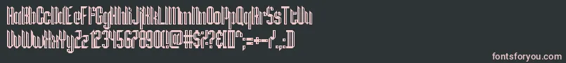 HamburgMesse Font – Pink Fonts on Black Background