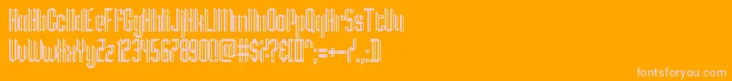HamburgMesse Font – Pink Fonts on Orange Background
