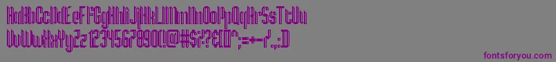 HamburgMesse Font – Purple Fonts on Gray Background