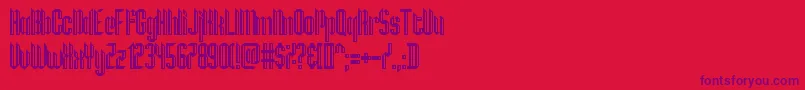 HamburgMesse Font – Purple Fonts on Red Background