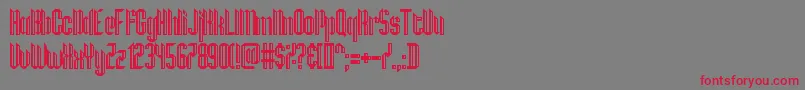 HamburgMesse Font – Red Fonts on Gray Background
