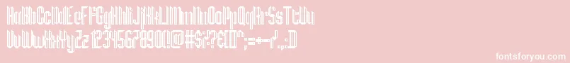 HamburgMesse Font – White Fonts on Pink Background