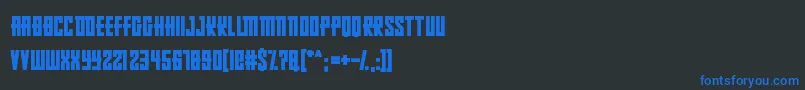 RussianDollmaker Font – Blue Fonts on Black Background