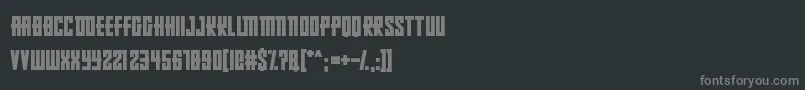 RussianDollmaker Font – Gray Fonts on Black Background