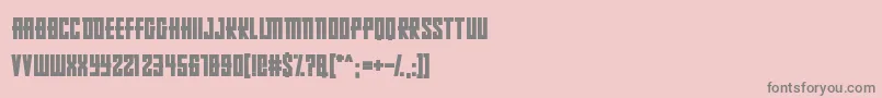 フォントRussianDollmaker – ピンクの背景に灰色の文字