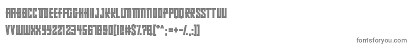 Czcionka RussianDollmaker – szare czcionki na białym tle