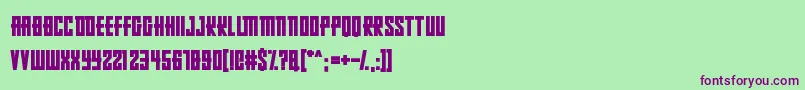 Шрифт RussianDollmaker – фиолетовые шрифты на зелёном фоне