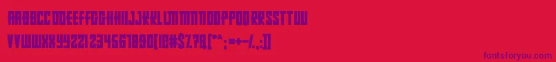 RussianDollmaker Font – Purple Fonts on Red Background