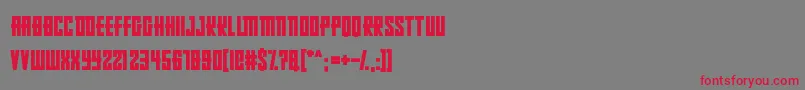 RussianDollmaker Font – Red Fonts on Gray Background