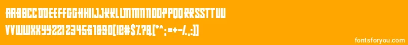 RussianDollmaker Font – White Fonts on Orange Background