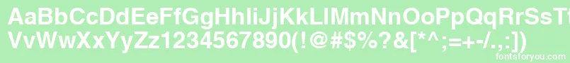LettericaBold Font – White Fonts on Green Background