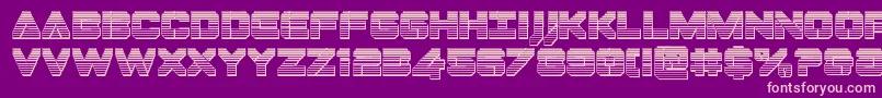 Dominojackchrome Font – Pink Fonts on Purple Background