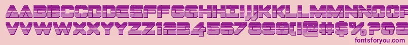 Dominojackchrome Font – Purple Fonts on Pink Background
