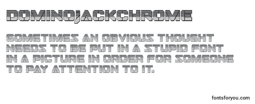 Шрифт Dominojackchrome
