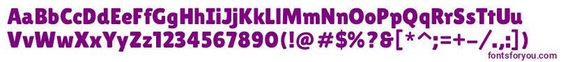 LilitaoneRegular Font – Purple Fonts on White Background