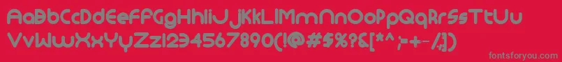 Monoglycerideextrabold Font – Gray Fonts on Red Background