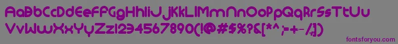 Fonte Monoglycerideextrabold – fontes roxas em um fundo cinza