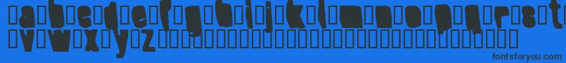 SplumpBlack-fontti – mustat fontit sinisellä taustalla