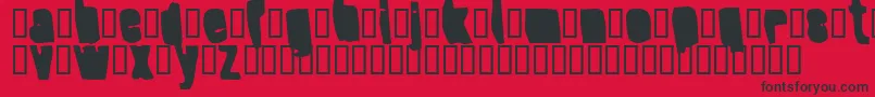 SplumpBlack-Schriftart – Schwarze Schriften auf rotem Hintergrund