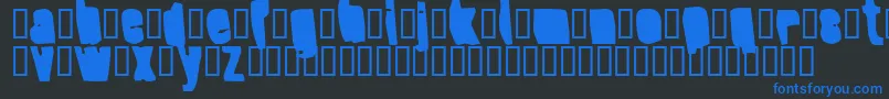 Шрифт SplumpBlack – синие шрифты на чёрном фоне