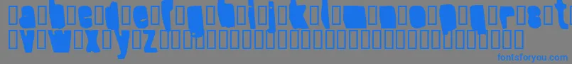SplumpBlack Font – Blue Fonts on Gray Background